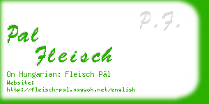 pal fleisch business card